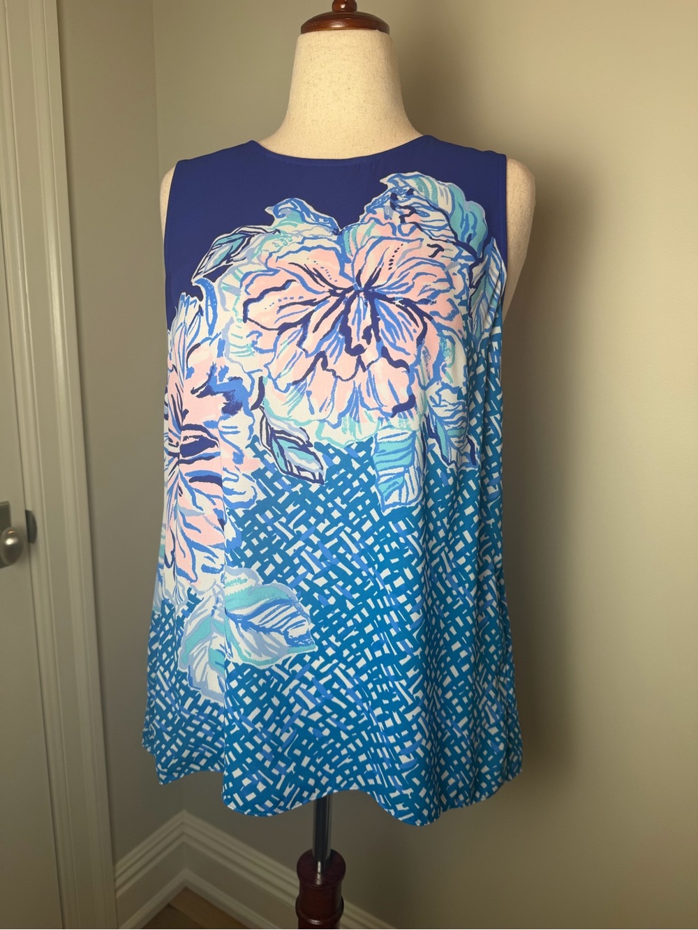 Lilly Pulitzer Electric Purple Strapless Top with Pink Label